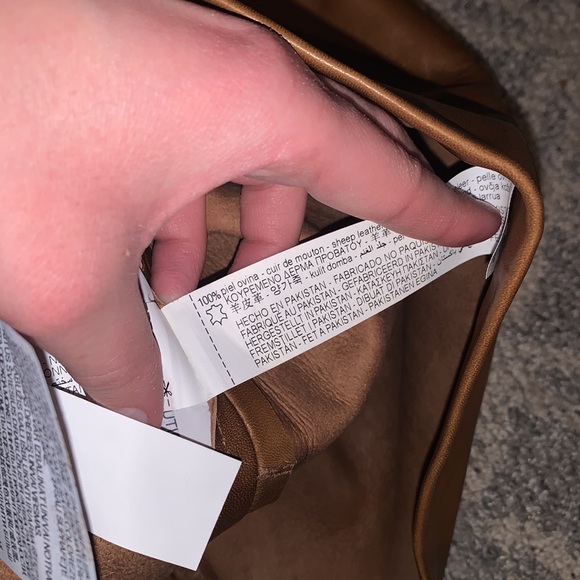 Zara 100% Leather Skirt - Picture 8 of 8